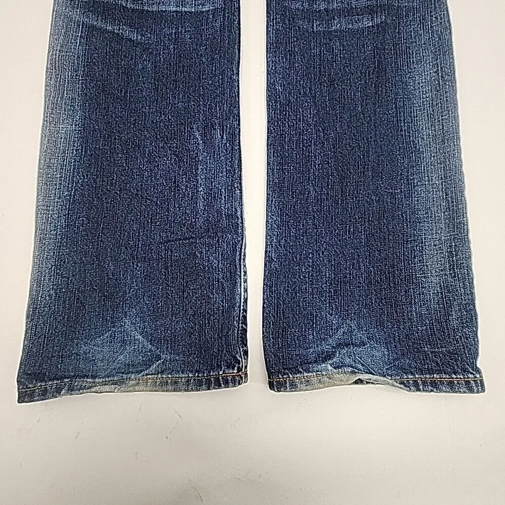 American Eagle Jeans Original Straight Size 30x34 Cotton Distressed Medium Wash